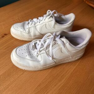 Nike White Air Force ones women 10